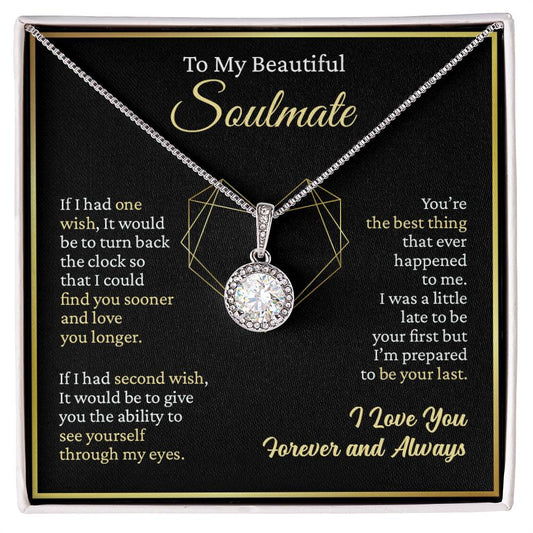 To My Beautiful Soulmate Eternal Hope Necklace