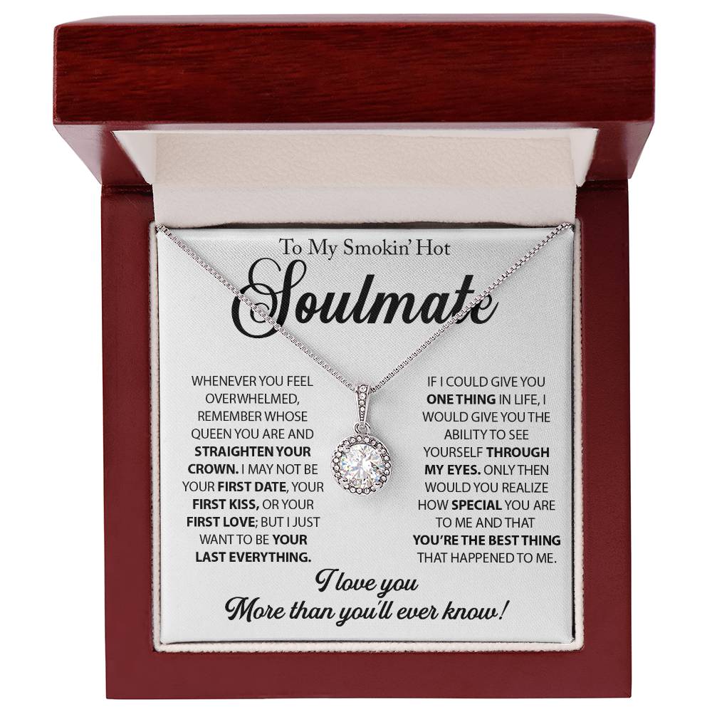 To My Soulmate - Gift For Girlfriend Eternal Hope Necklace