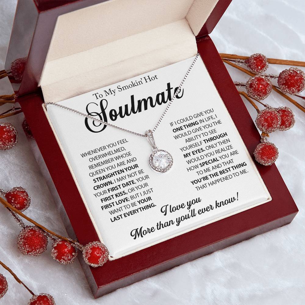 To My Soulmate - Gift For Girlfriend Eternal Hope Necklace