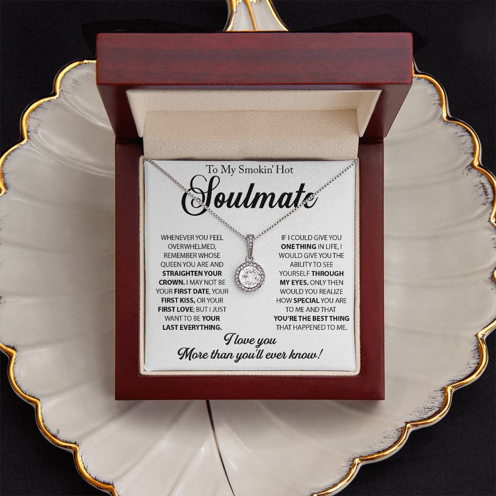 To My Soulmate - Gift For Girlfriend Eternal Hope Necklace