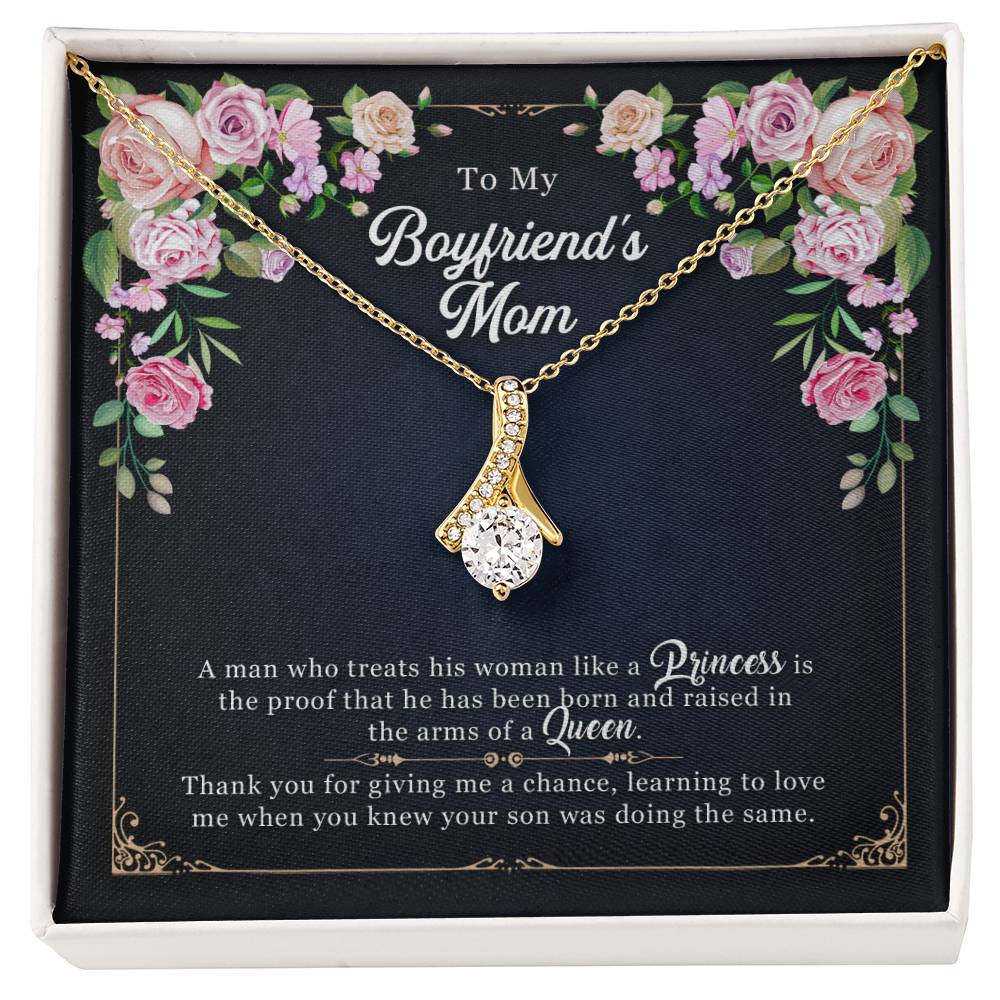 To My Boyfriend's Mom, Mother's Day Gift Alluring Necklace