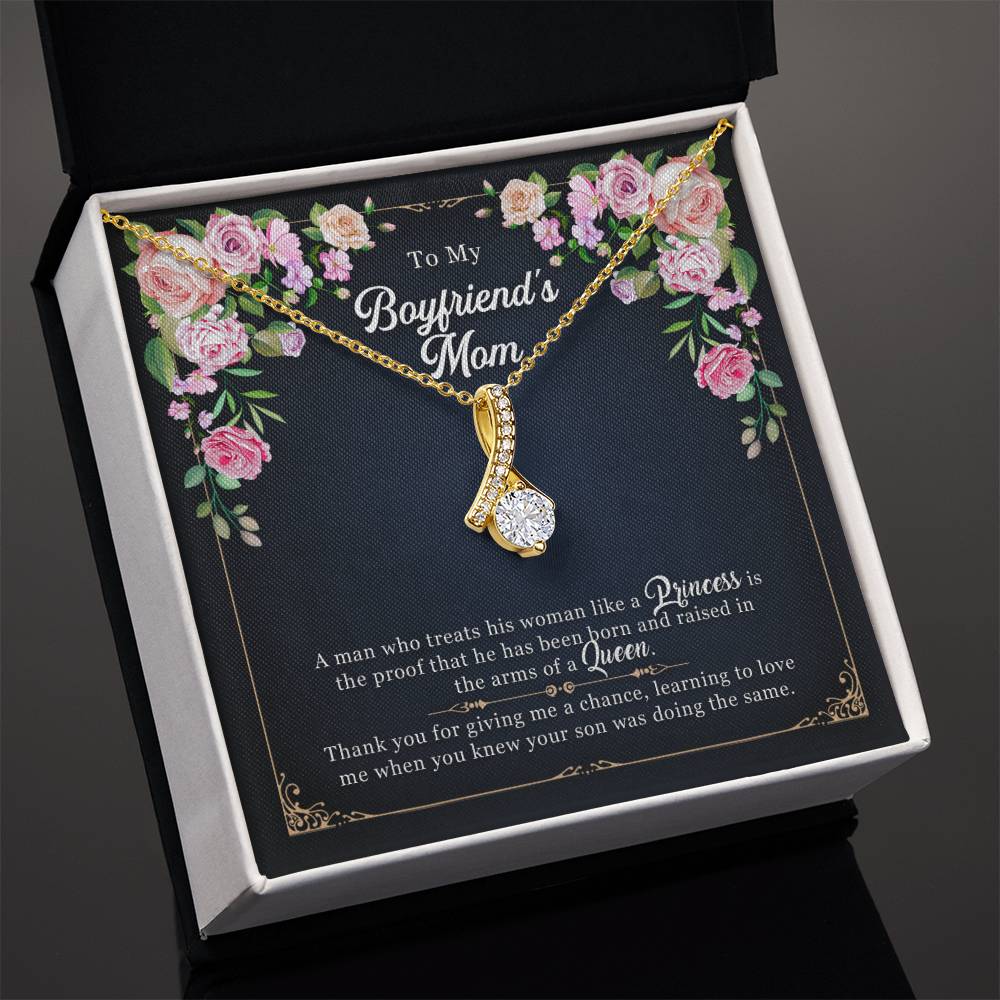 To My Boyfriend's Mom, Mother's Day Gift Alluring Necklace