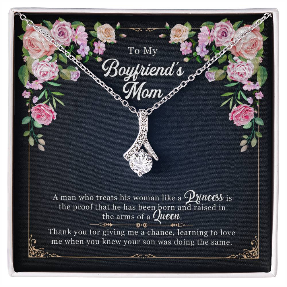 To My Boyfriend's Mom, Mother's Day Gift Alluring Necklace