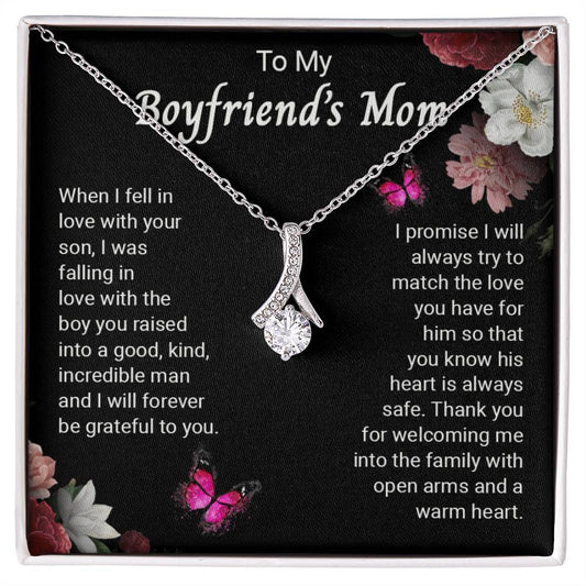 To My Boyfriend's Mom, Mother's Day Gift For Boyfriend's Mother Alluring Necklace