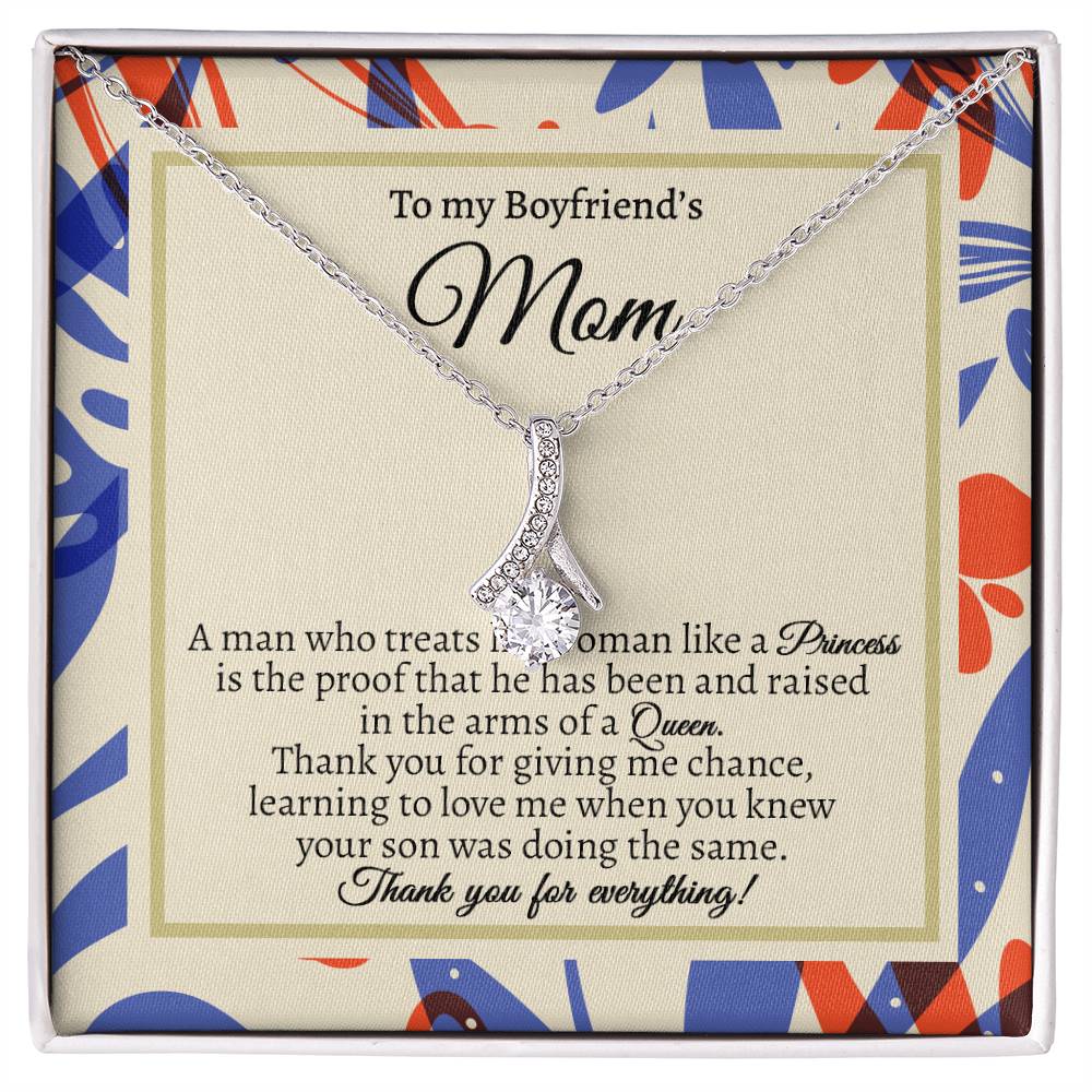 To My Boyfriend's Mom, Mother's Day Gift For Boyfriend's Mom Alluring Necklace