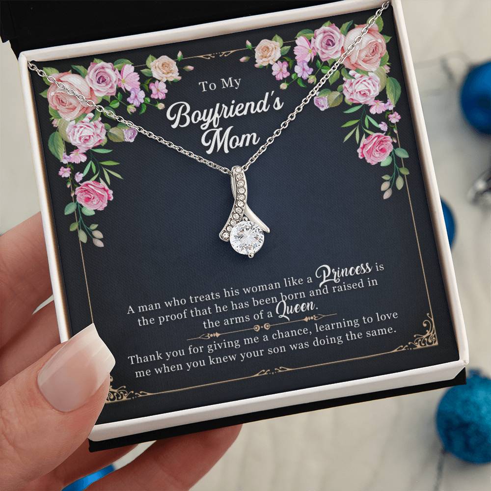 To My Boyfriend's Mom, Mother's Day Gift Alluring Necklace