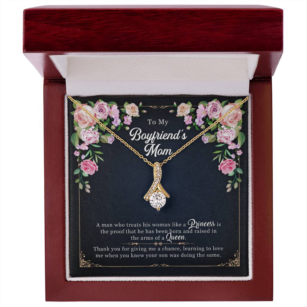 To My Boyfriend's Mom, Mother's Day Gift Alluring Necklace