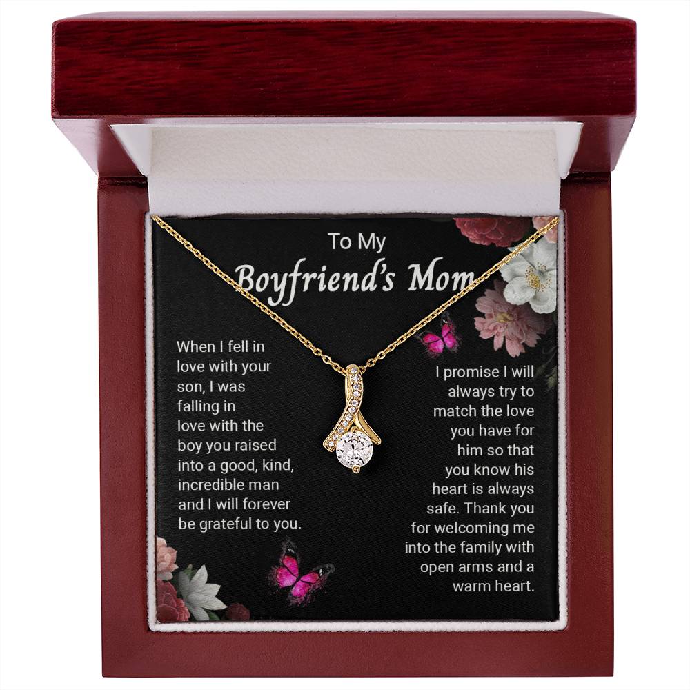 To My Boyfriend's Mom, Mother's Day Gift For Boyfriend's Mother Alluring Necklace