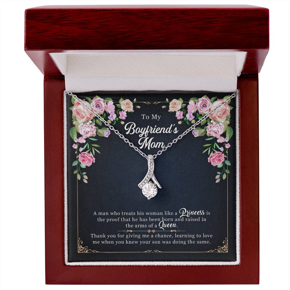 To My Boyfriend's Mom, Mother's Day Gift Alluring Necklace