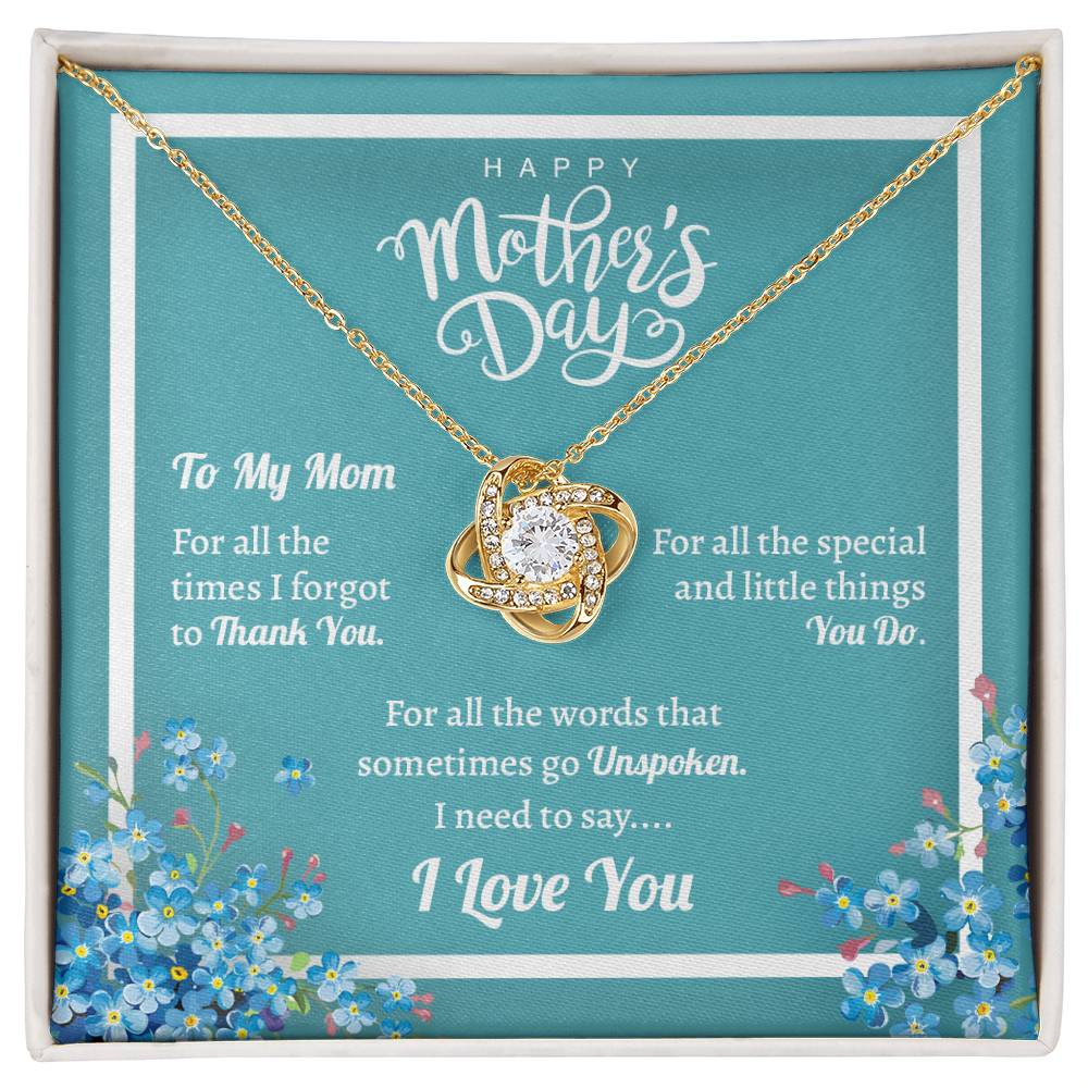 Mother's Day Gifts For Mom Love Knot Necklace