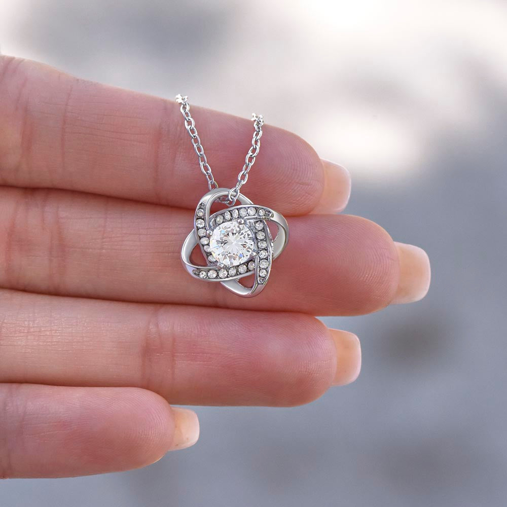 To My Soulmate - I Love You Forever And Always Love Knot Necklace