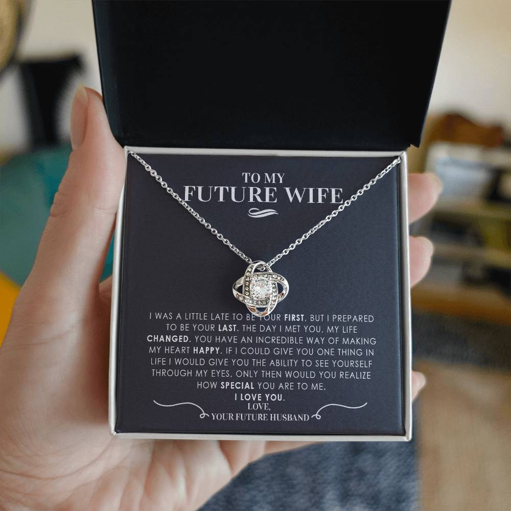 Gift For Future Wife Love Knot Necklace