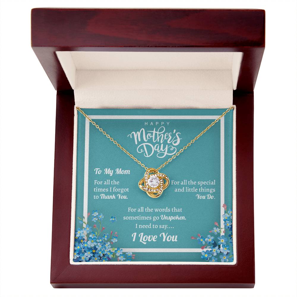 Mother's Day Gifts For Mom Love Knot Necklace