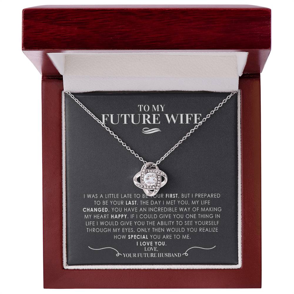 Gift For Future Wife Love Knot Necklace