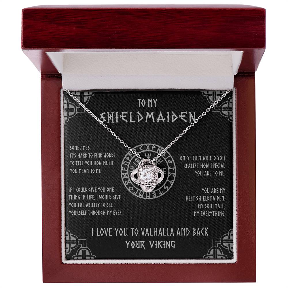 To My Shieldmaiden Necklace, Gift For Wife