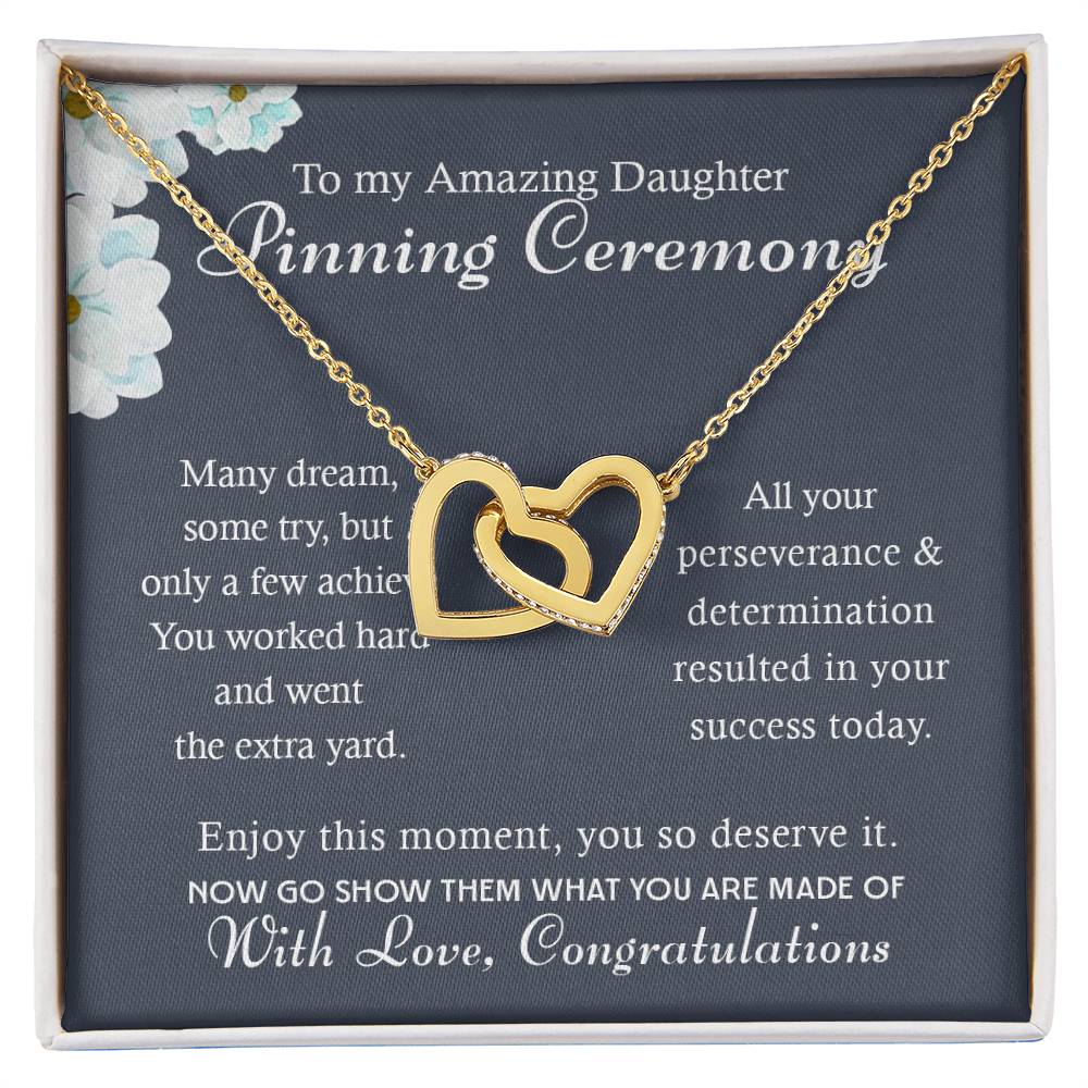 To My Daughter, Gradution Gift For Her, Nurse Graduation Hearts Necklace