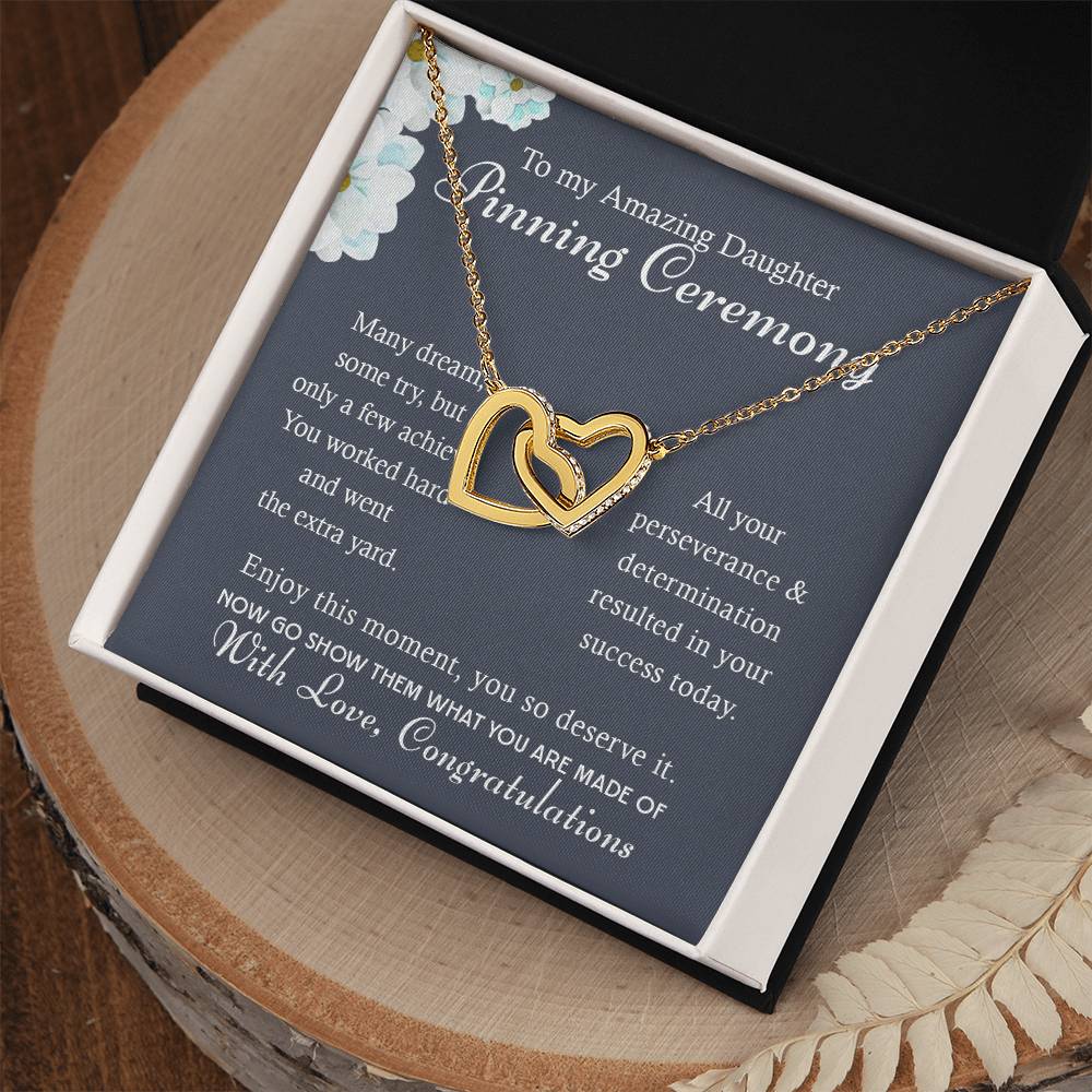 To My Daughter, Gradution Gift For Her, Nurse Graduation Hearts Necklace