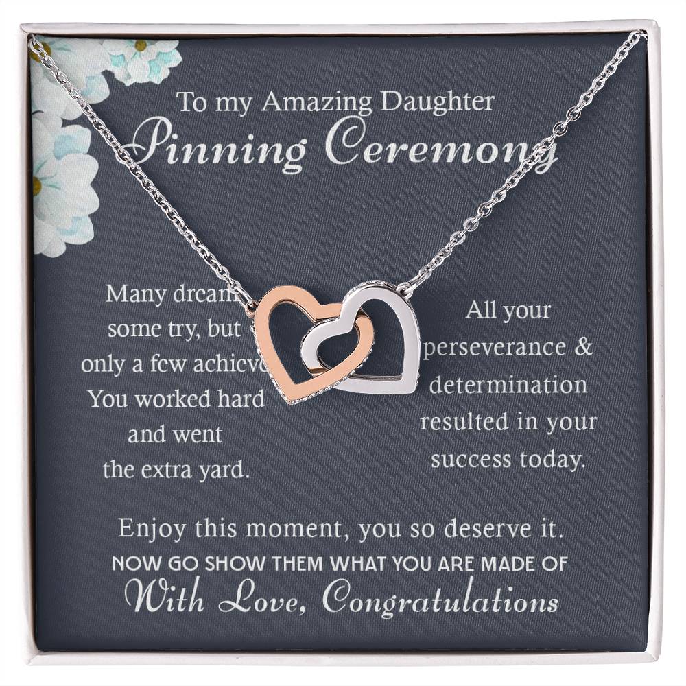 To My Daughter, Gradution Gift For Her, Nurse Graduation Hearts Necklace