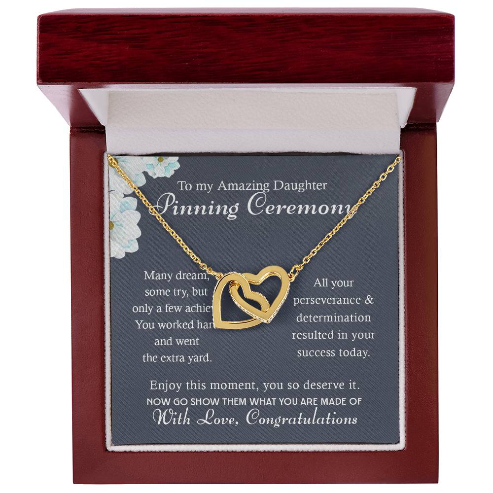 To My Daughter, Gradution Gift For Her, Nurse Graduation Hearts Necklace